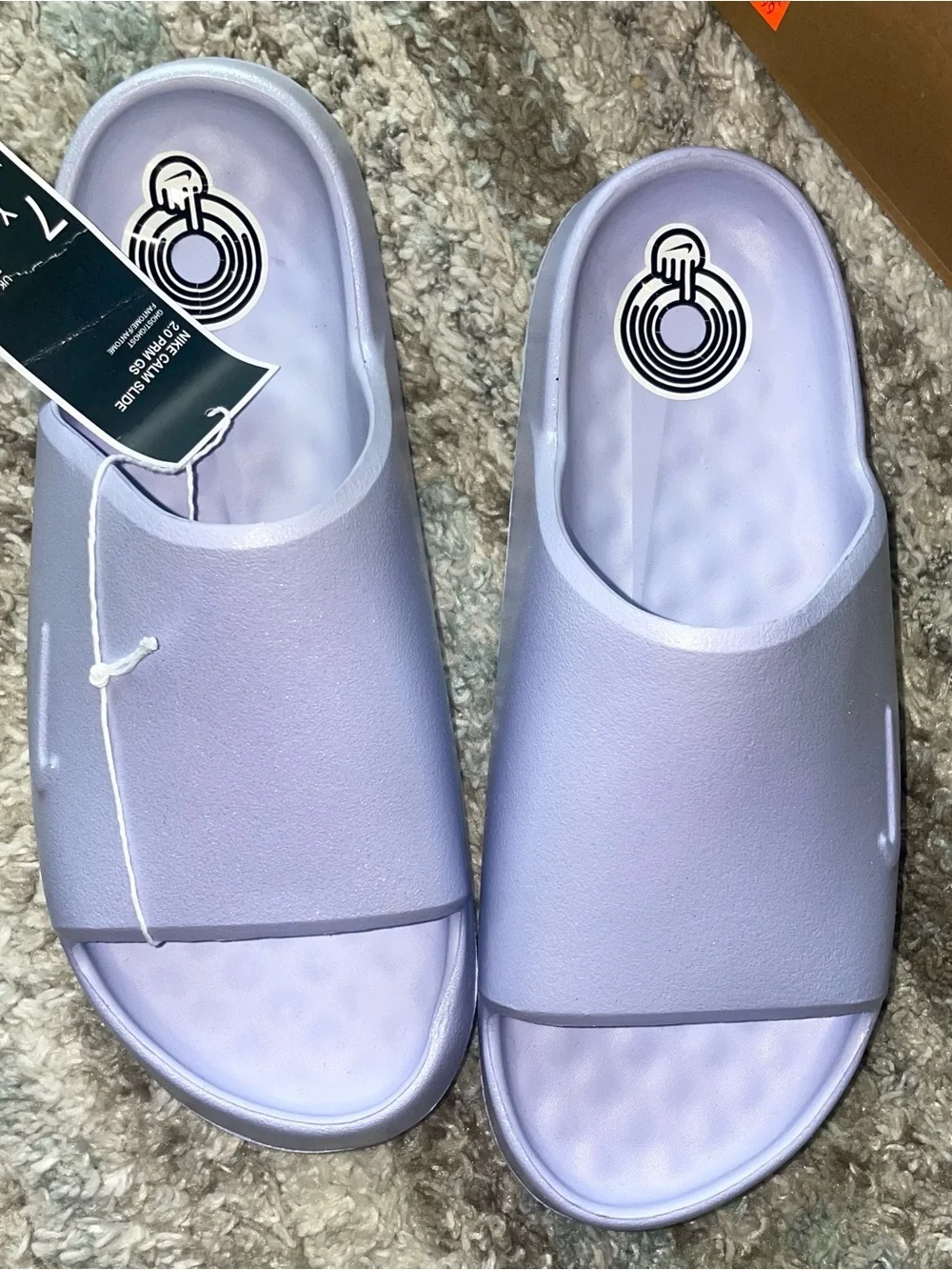 Nike Kids Calm slides Shimmer Lavender